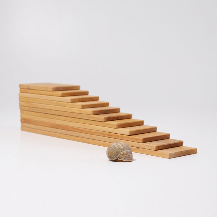 Wooden Building Boards  - Natural - Grimm's Wooden Toys