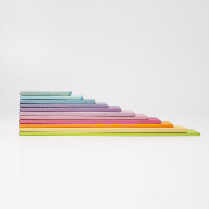 Wooden Building Boards  - Pastel - Grimm's Wooden Toys