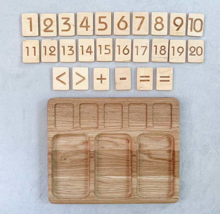 Wooden Counting Board - Math Board - Montessori Math Board