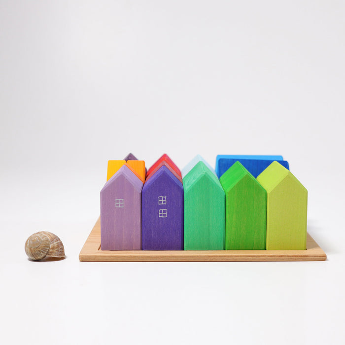 Wooden Houses - City Houses - Grimm's Wooden Toys