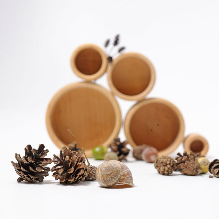 Wooden Nesting Bowls - Natural - Grimm's Wooden Toys