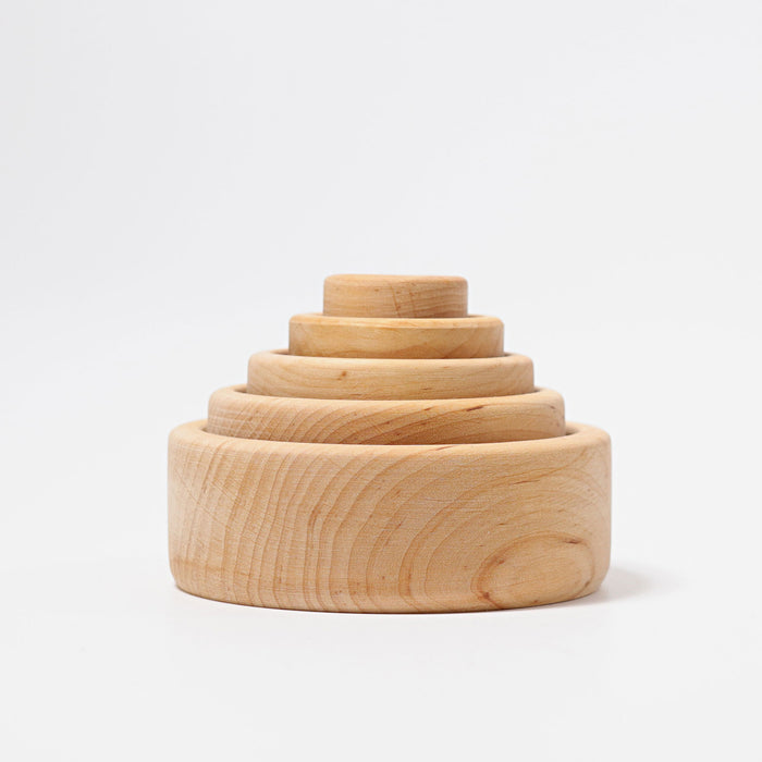 Wooden Nesting Bowls - Natural - Grimm's Wooden Toys