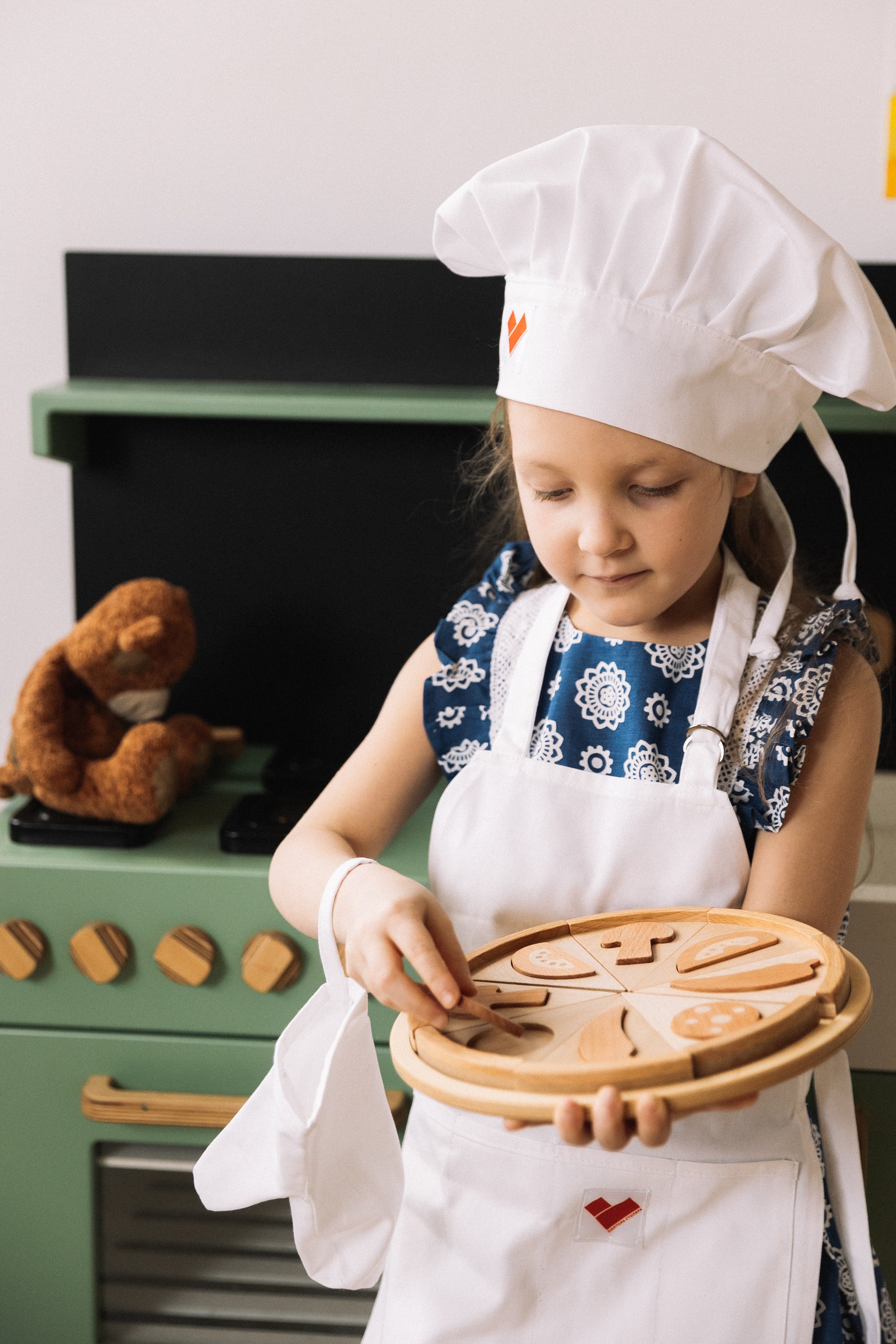 Wooden Pizza Play Food - Pizza Puzzle Play Set — Oak & Ever