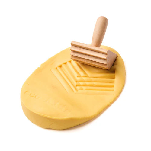 Wooden Play Dough Tools Set - 3 Pack – Montessori Sensory Play Tools for Kids