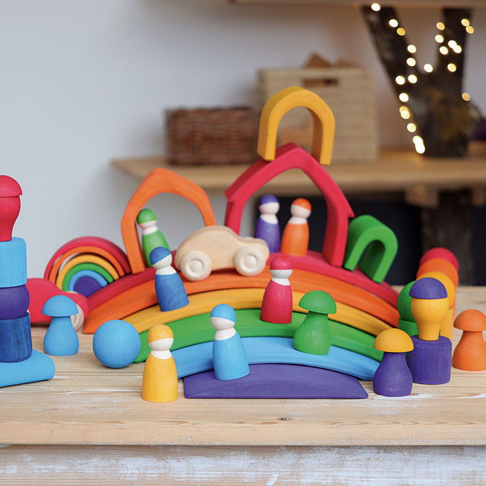 Wooden Rainbow Bridges  - Grimm's Wooden Toys