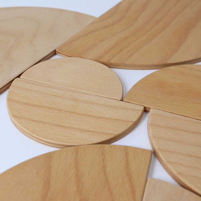 Natural Rainbow, Semi Circles, and Building Boards - Natural Building Bundle - Grimm's Wooden Toys