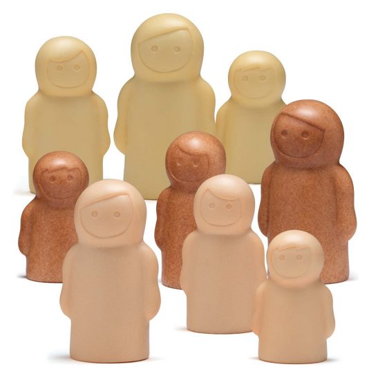 Little People Sensory Stones – Peg Dolls made from Stones