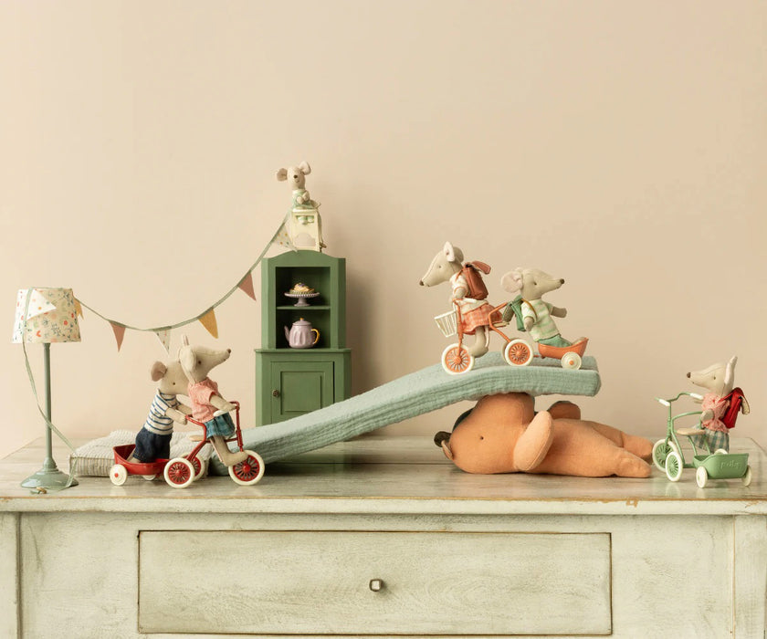 Mouse tricycle and Hanger - Mint Green - Maileg