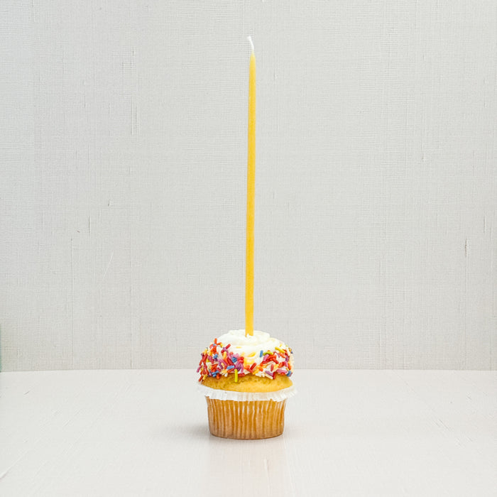 Beeswax Long Birthday Candles - 12 Pack - 6 Inches - Made in the USA