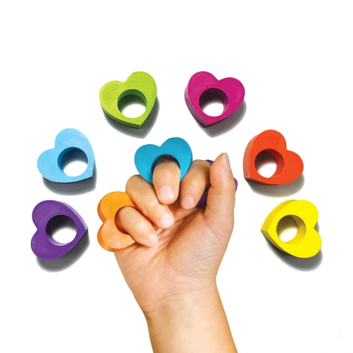 Heart Ring Crayons - Set of 6 - OOLY