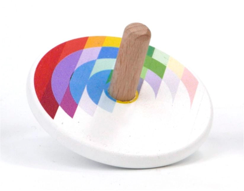 Echo Wooden Spinning Top - Rainbow spinning top - Bajo