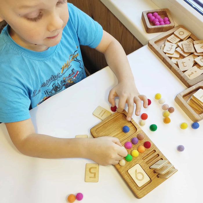 Small Counting Board - Double Sided - Montessori Math Board