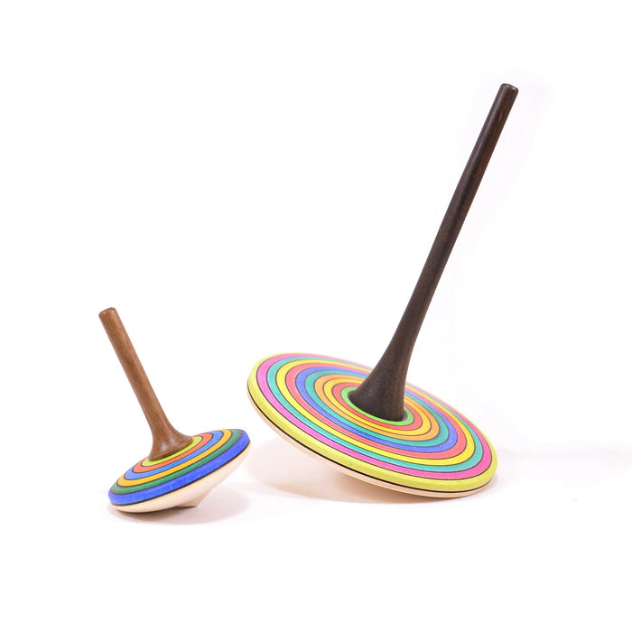 Striped Spinning Top - Wooden Spinning Top - Mader