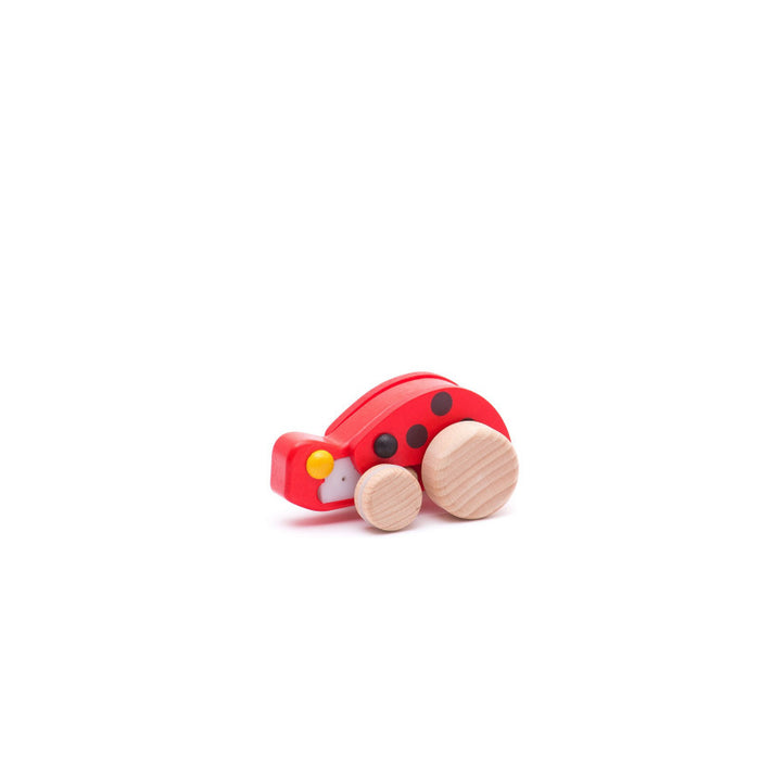 Wooden Ladybug  - Wood Pull Back Toy - Bajo