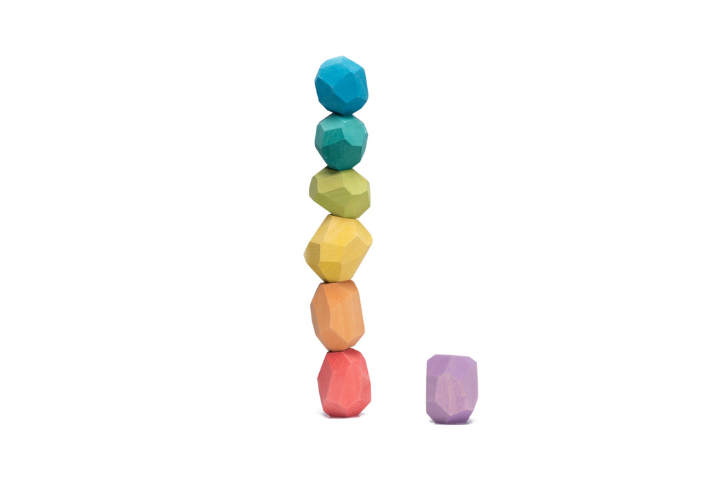 Ocamora Rainbow ‘Teniques’ - Stacking Stones - 7 Piece