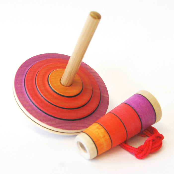 Top And String My First Spinning Top - Wooden Spining Top With Pull String - Mader ...