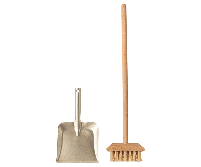 Broom set - Wooden Broom and Dust Pan for Mice - Maileg