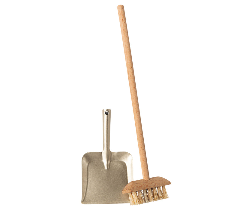 Broom set - Wooden Broom and Dust Pan for Mice - Maileg