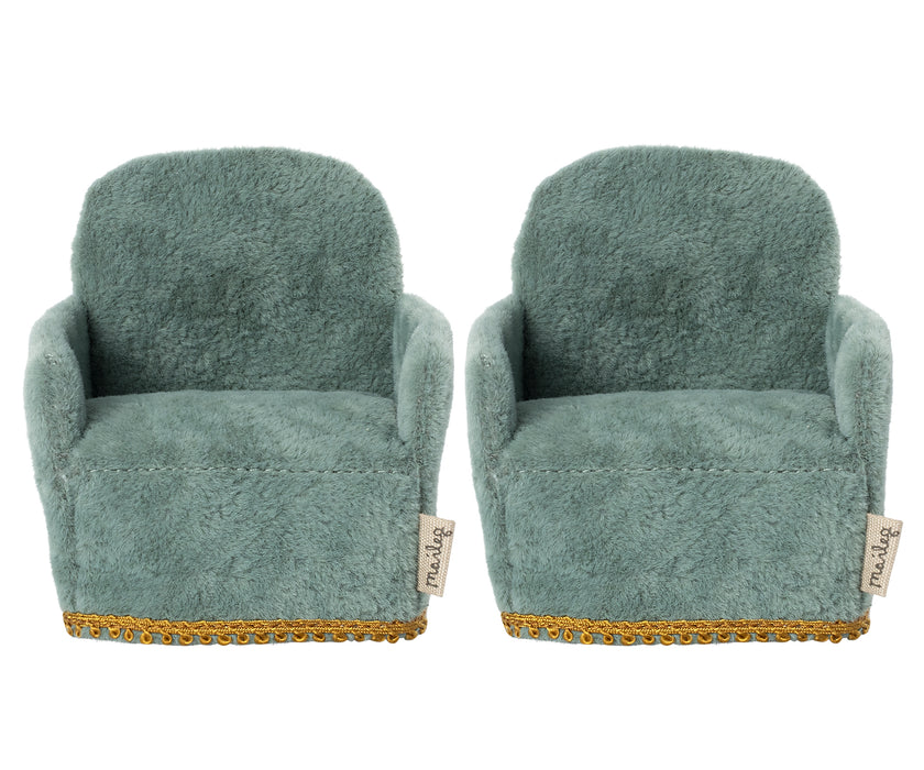 Velvet Mouse Chairs- Maileg - Mouse Chairs
