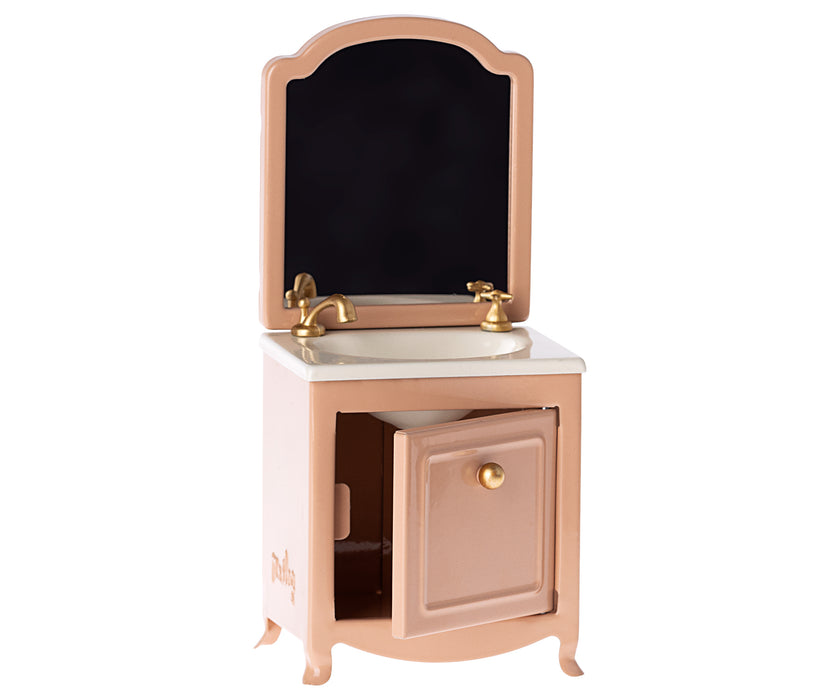 PInk Bathroom Sink with Mirror - Mouse - Maileg