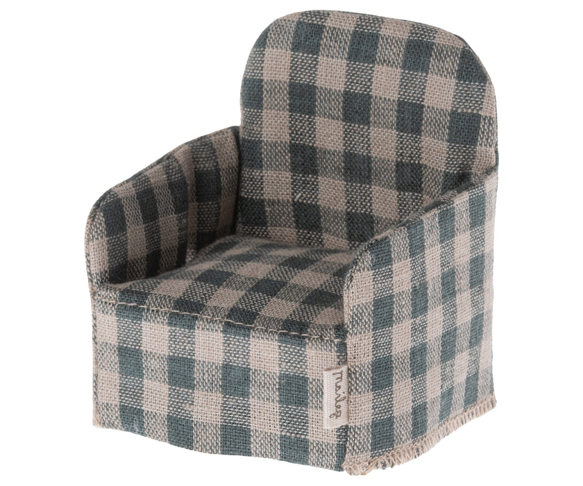 Green Plaid Chair - Mouse - Maileg