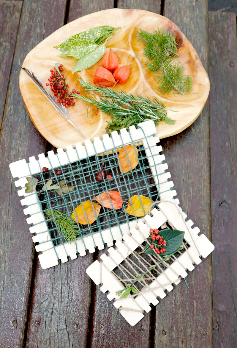 Set of 2 Natural Weaving Frames – Nature Play Weaving Frames — Oak & Ever