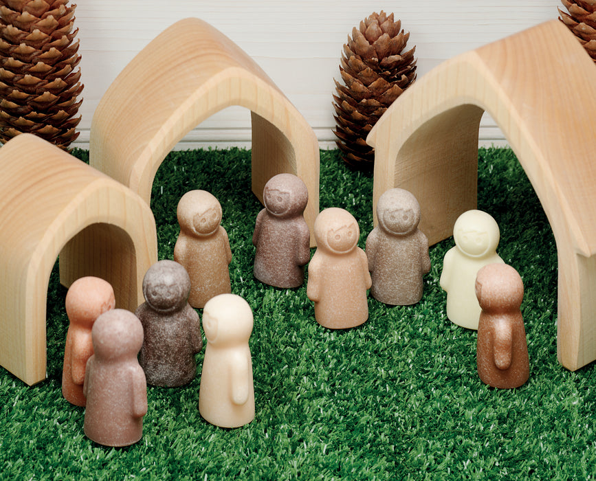 Little People & Houses Sensory Stones – Sensory Village made from Stones
