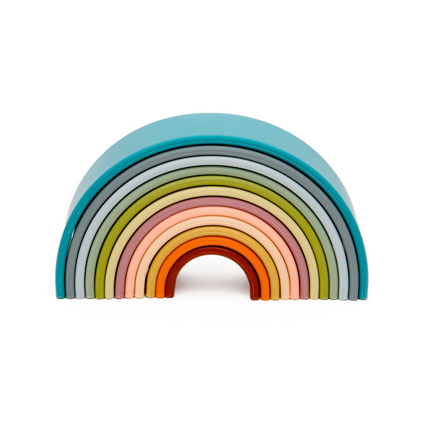 12 Piece Nature Rainbow - Dena Toys - Silicone BPA-free Rainbow