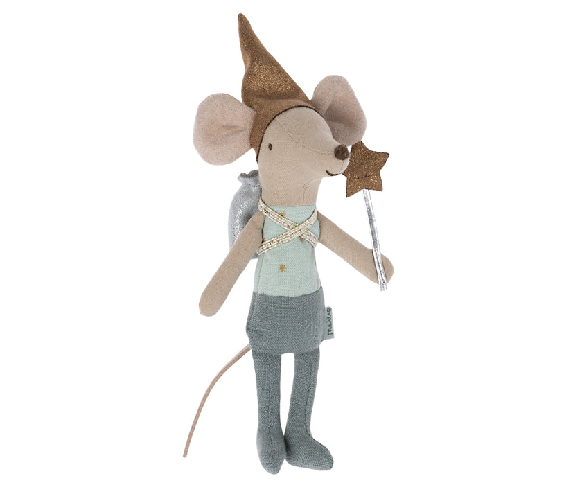 Tooth Fairy Mouse - Blue - Big Brother - Maileg Mice