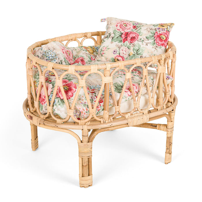 Toy Crib - Rattan Crib for Dolls - Signature Collection - Poppie Toys