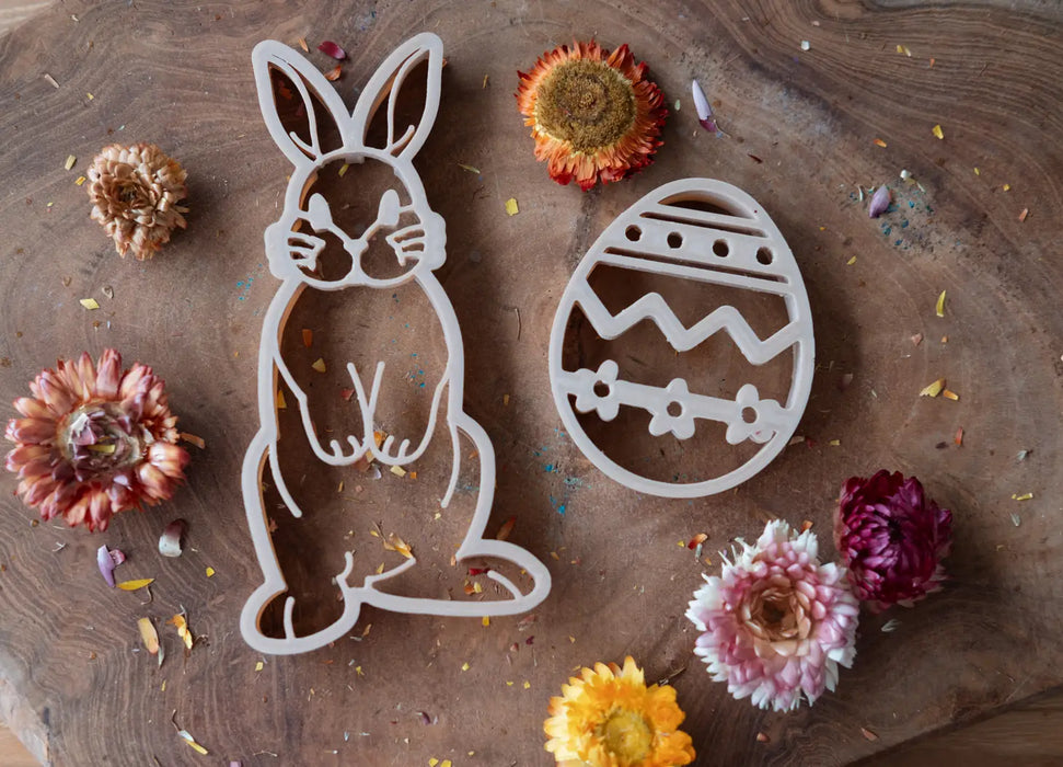 Bunny & Egg - Dough Cutters - Plant Based Plastic - Eco Cutters