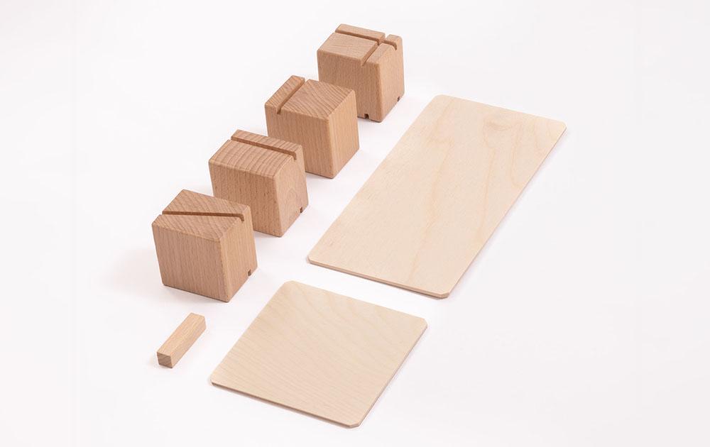 Smart Lines Small - Just Blocks - Wooden Blocks - Small Pack — Oak & Ever