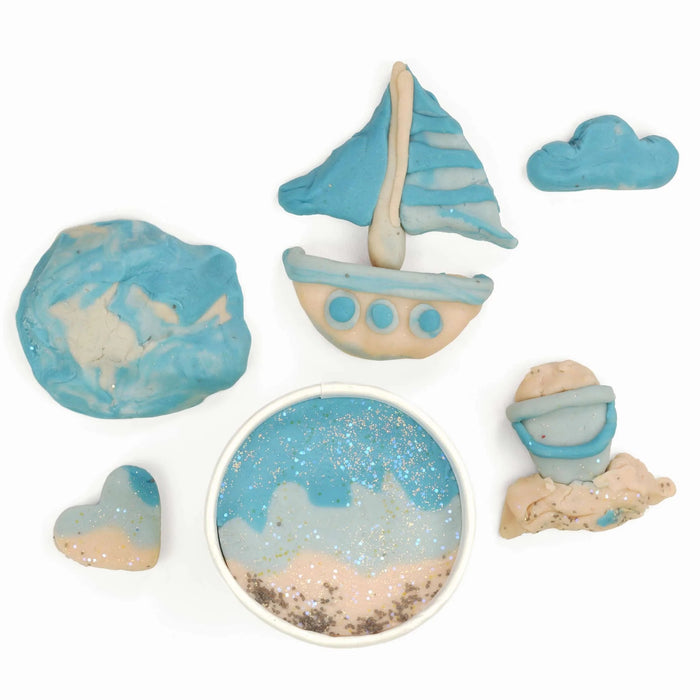 Sand and Sails -  Natural Playdough  - The Land of Dough