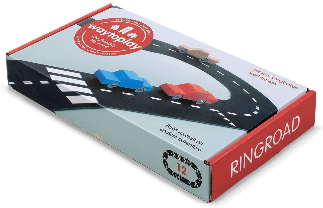 12 Piece Ringroad – 12 Piece Flexible Toy Road Set – WaytoPlay