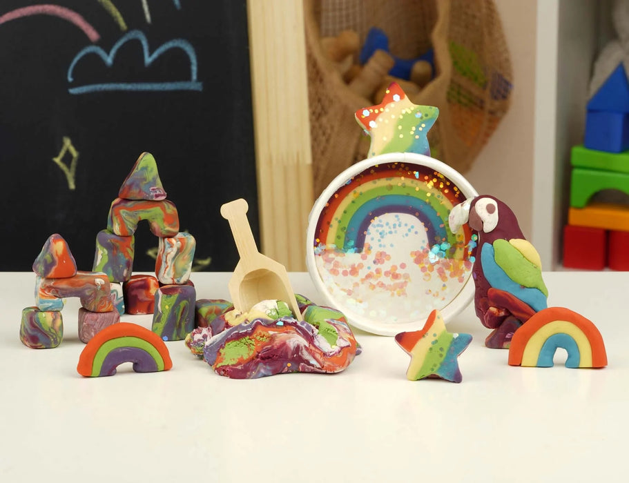 Over the Rainbow -  Natural Playdough  - The Land of Dough