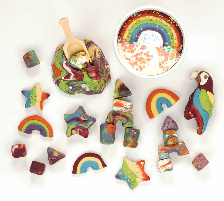 Over the Rainbow -  Natural Playdough  - The Land of Dough