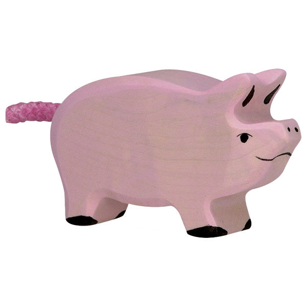 HOLZTIGER - Wooden Animal - Pink Piglet