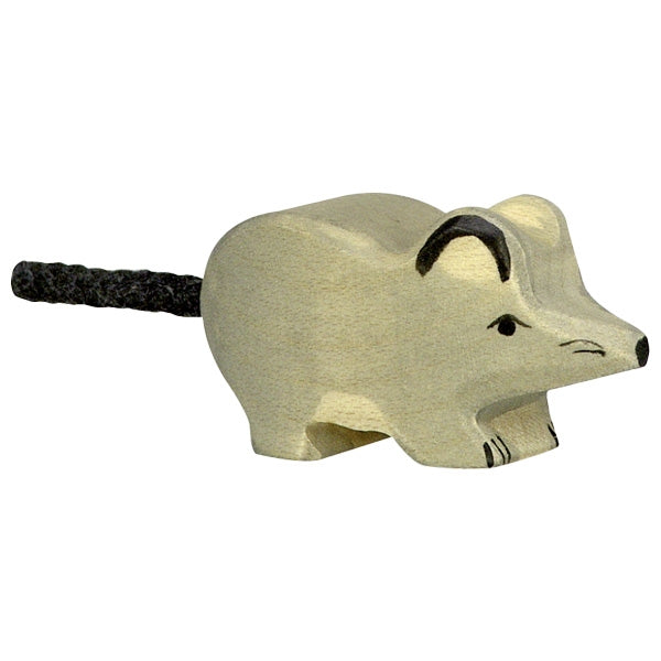 HOLZTIGER - Wooden Animal - Gray Mouse