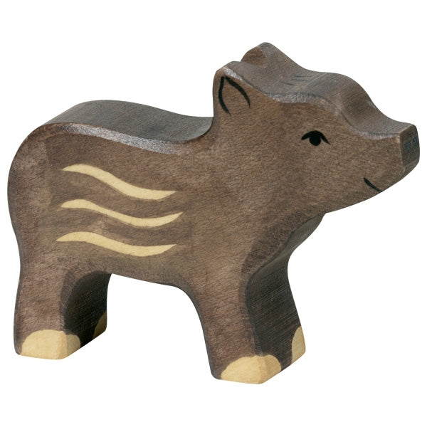 HOLZTIGER - Wooden Animal - Young Wild Boar (small)