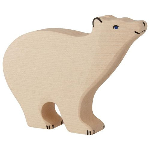 HOLZTIGER - Wooden Animal - Polar Bear Large