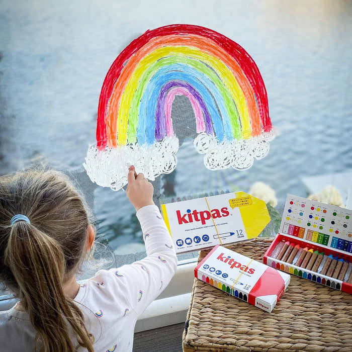 Kitpas Medium Stick Water Color Crayons - 16 colors