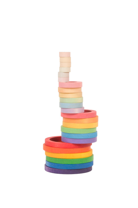 Gradient Rainbow Nesting Rings – 24 Piece Set – Grapat