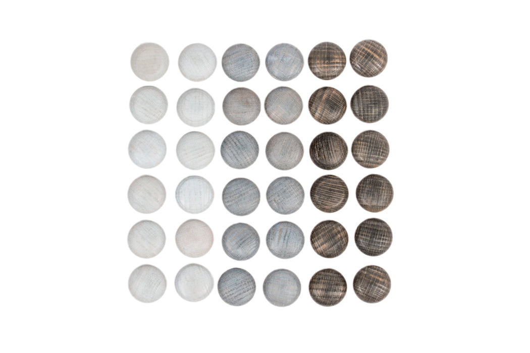 Mandala Pieces – 36 Gray Stones – Loose Parts - Grapat