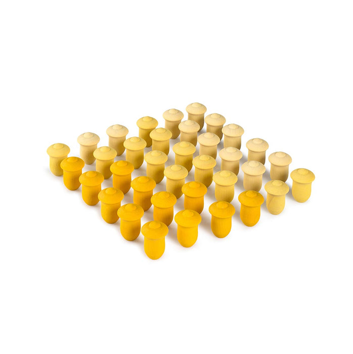 Mandala Pieces – 36 Yellow Tulips – Loose Parts - Grapat