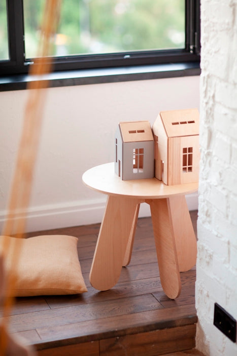 Magnetic Wooden Dollhouse - Medium- Gray – BABAI Toys