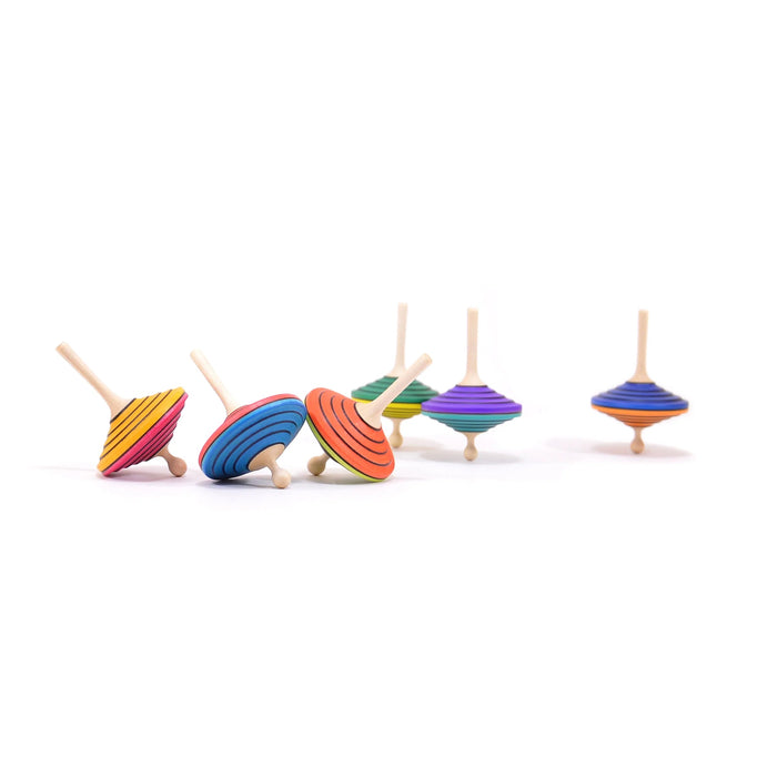 Tukanino (Small)  Wooden Spinning Top - 2 Tone Spinning Top - Mader