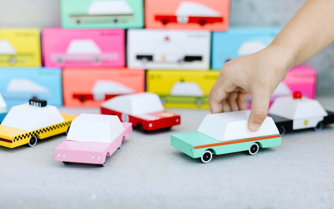 Teal Wagon Candycar - Candylab toys