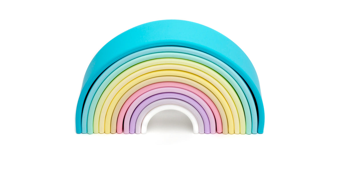 ⭐新品⭐MA0863 BOWY PASTEL RAINBOW G.I.D 12 PIece Pastel Rainbow - Dena Toys - Silicone BPA-free Rainbow