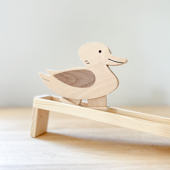 Wooden Walking Duck Toy - Ramp Walker