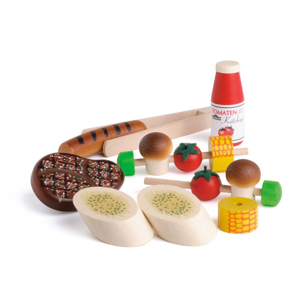Wooden Barbecue Set - Play Foods - Erzi — Oak & Ever